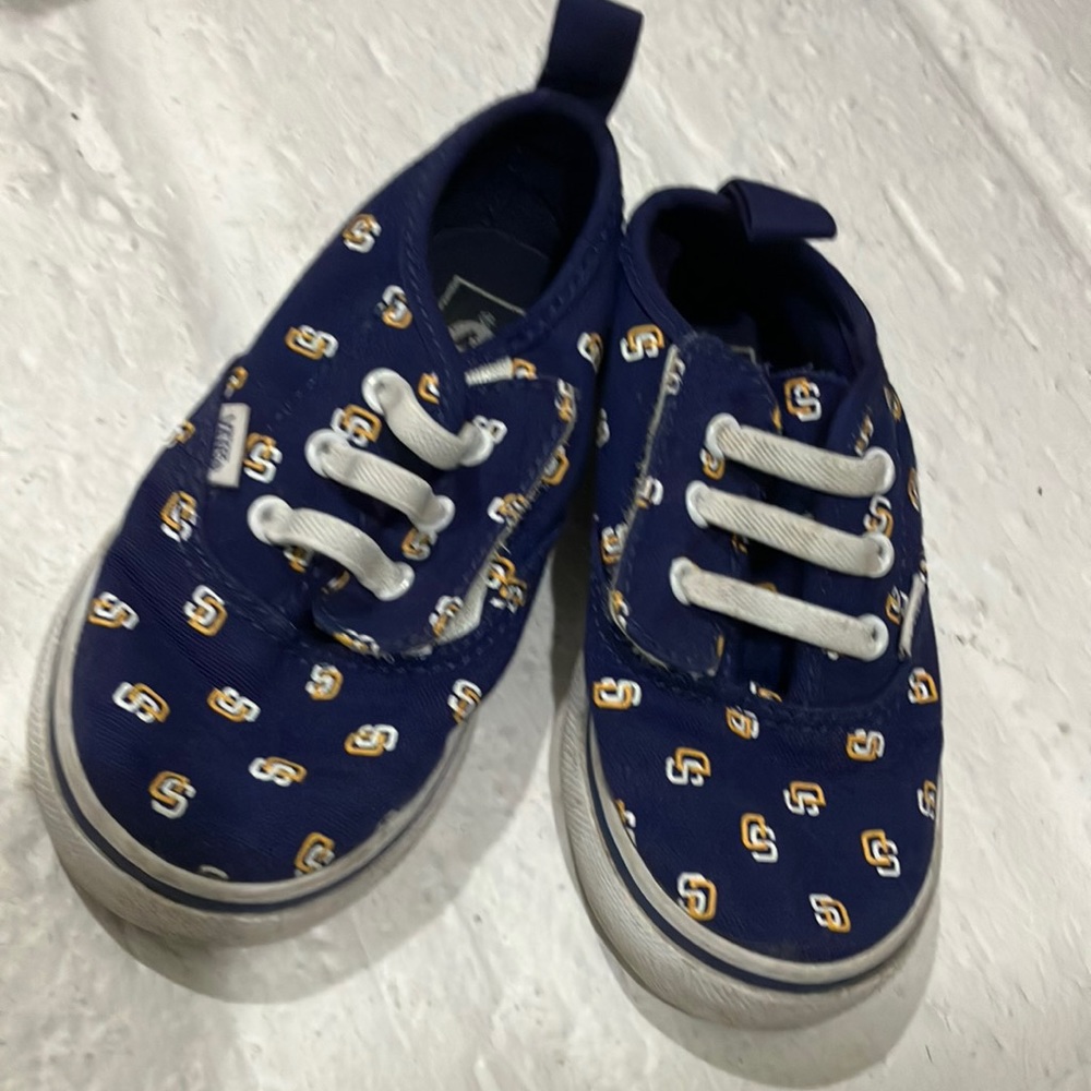 Toddler vans 7.5 San Diego padres